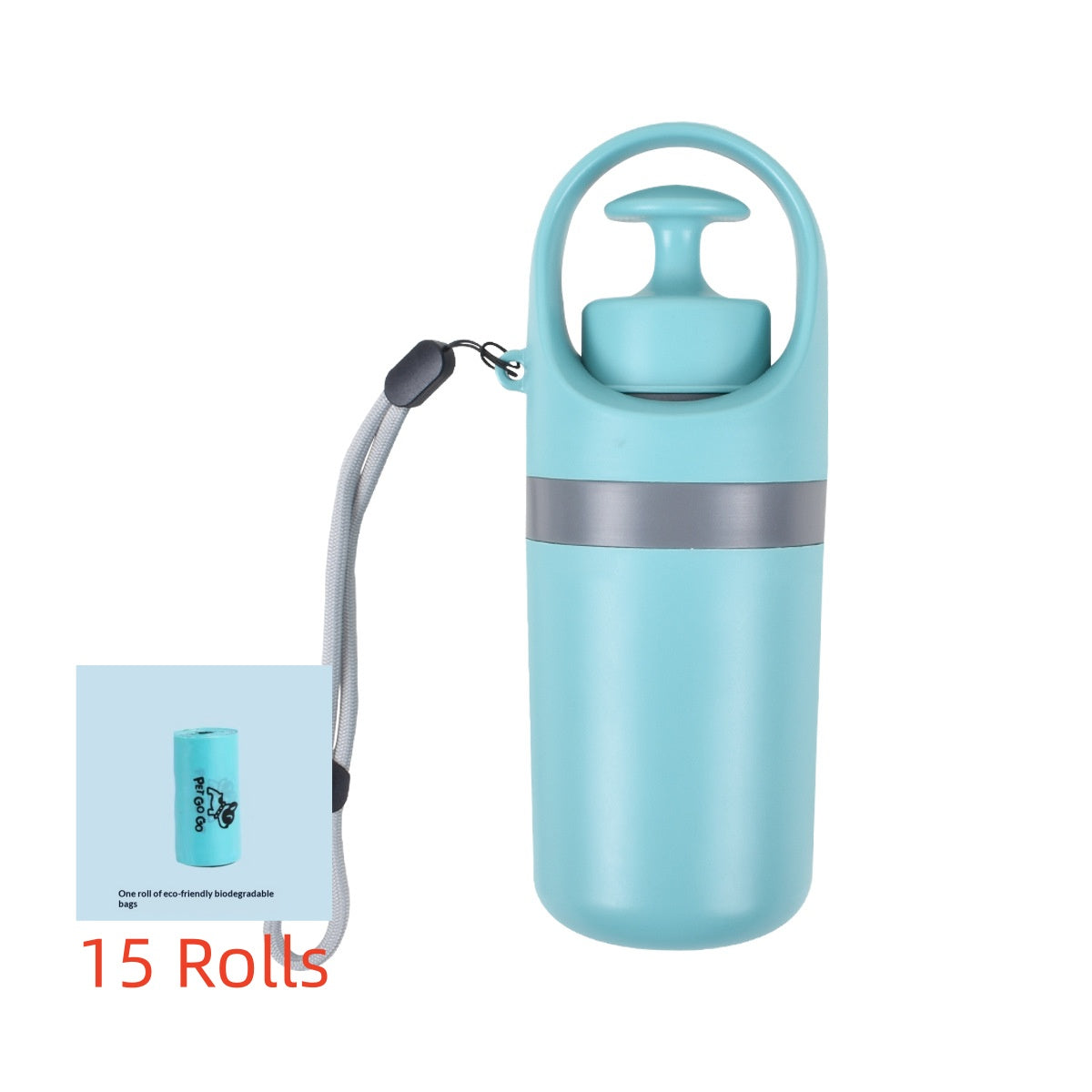 Portable Lightweight Dog Pooper Scooper with Built-In Poop Bag Dispenser Eight-Claw Shovel for Pet Toilet Picker Pet Products