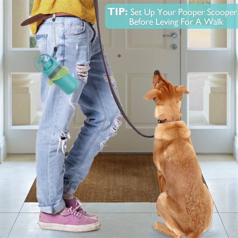 Portable Lightweight Dog Pooper Scooper with Built-In Poop Bag Dispenser Eight-Claw Shovel for Pet Toilet Picker Pet Products